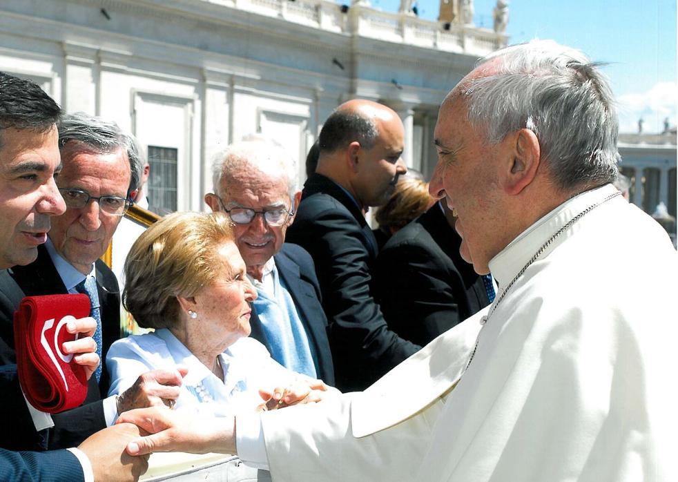 El Papa Francisco con Colegios de Fomento