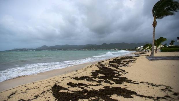 El poderoso huracán Irma, de categoría 5, atraviesa Barbuda