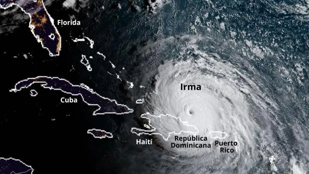 Guía visual del camino de destrucción del huracán Irma