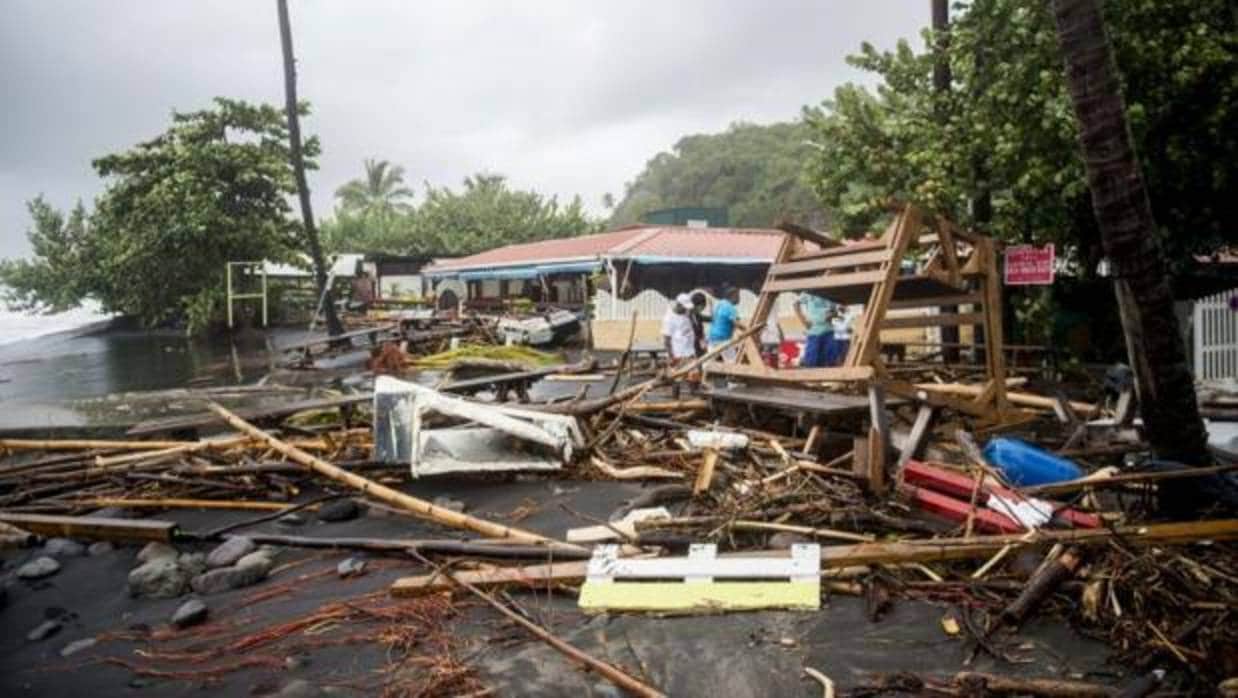 Destrozos que ha provocado el huracán María en la isla de Martinica