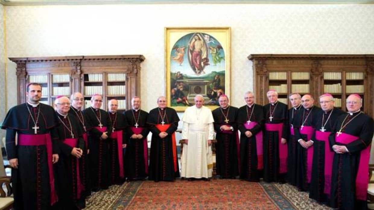 Audiencia del Papa Francisco a los obispos catalanes en 2014