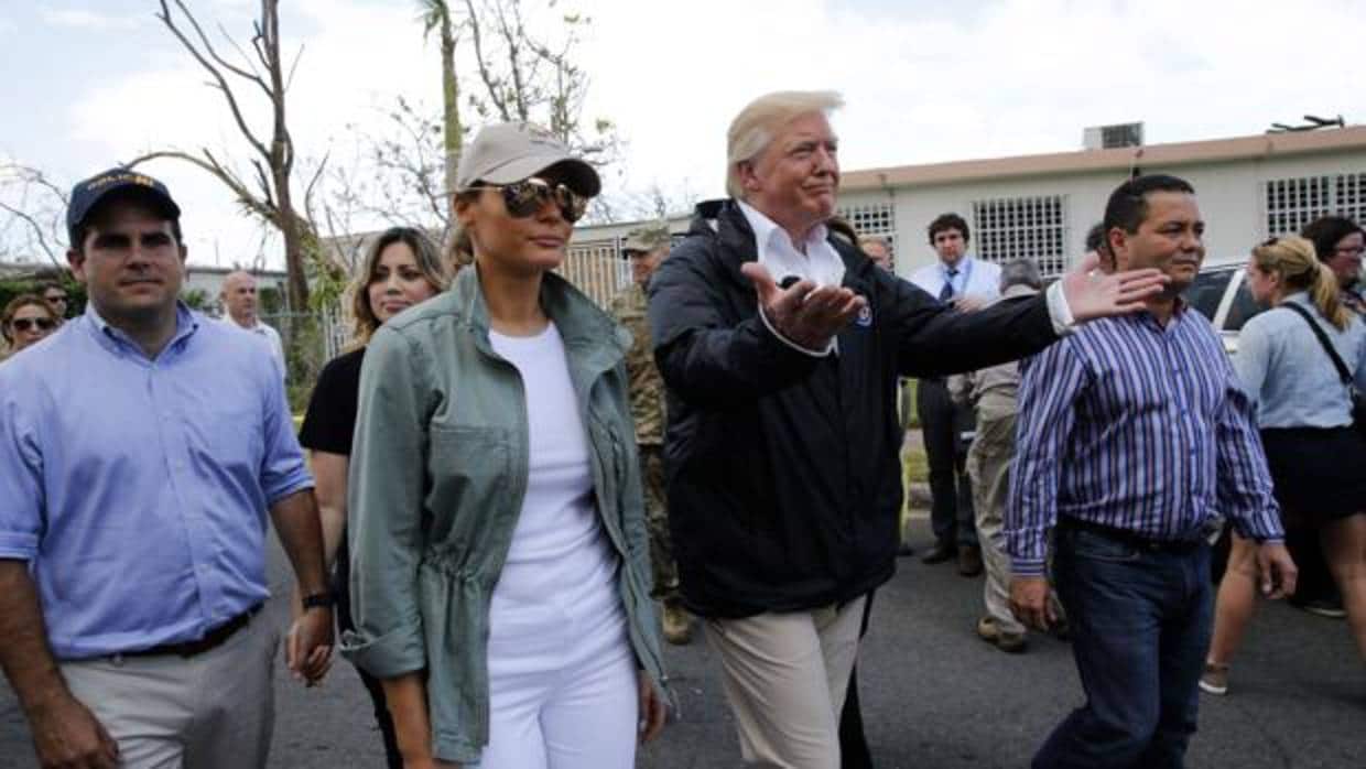 Donald Trump visita Puerto Rico