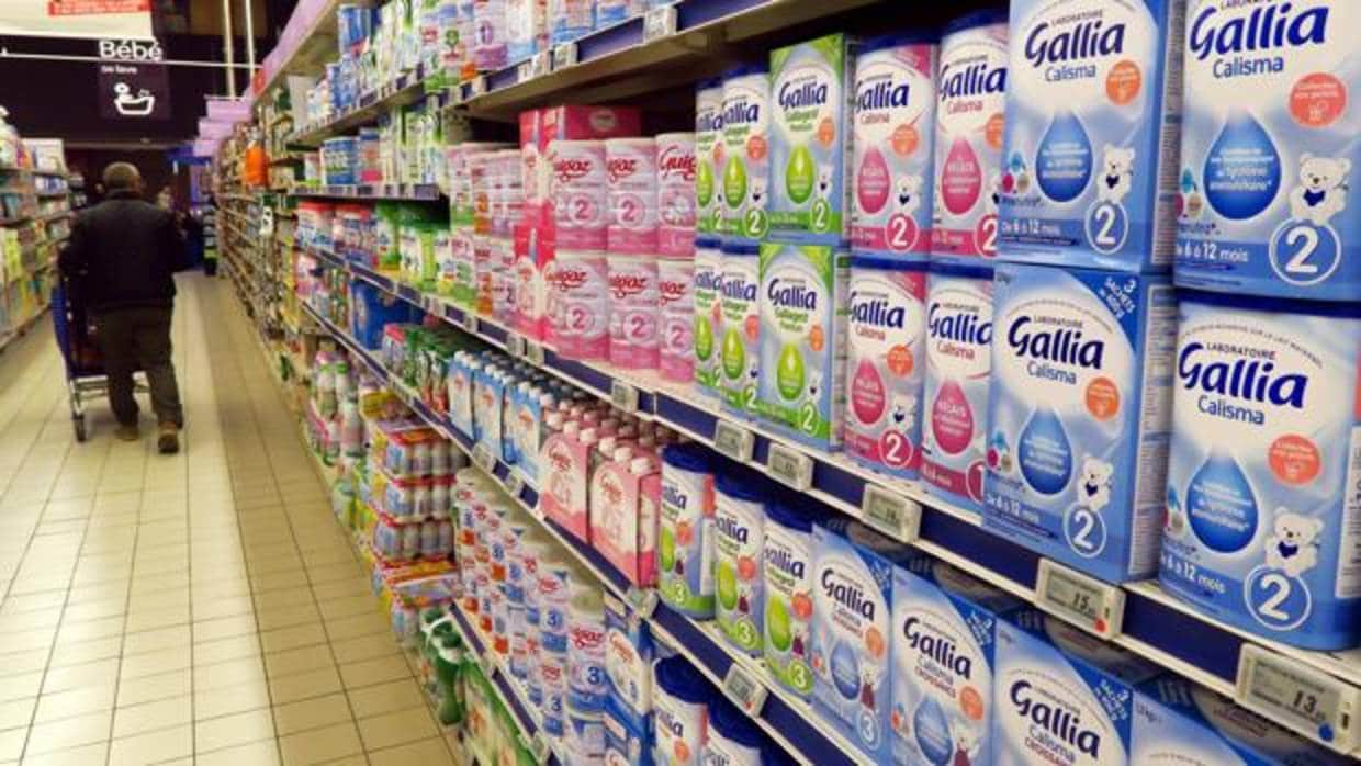 Productos lácteos de Lactalis que se siguen vendiendo en los supermercados de Francia