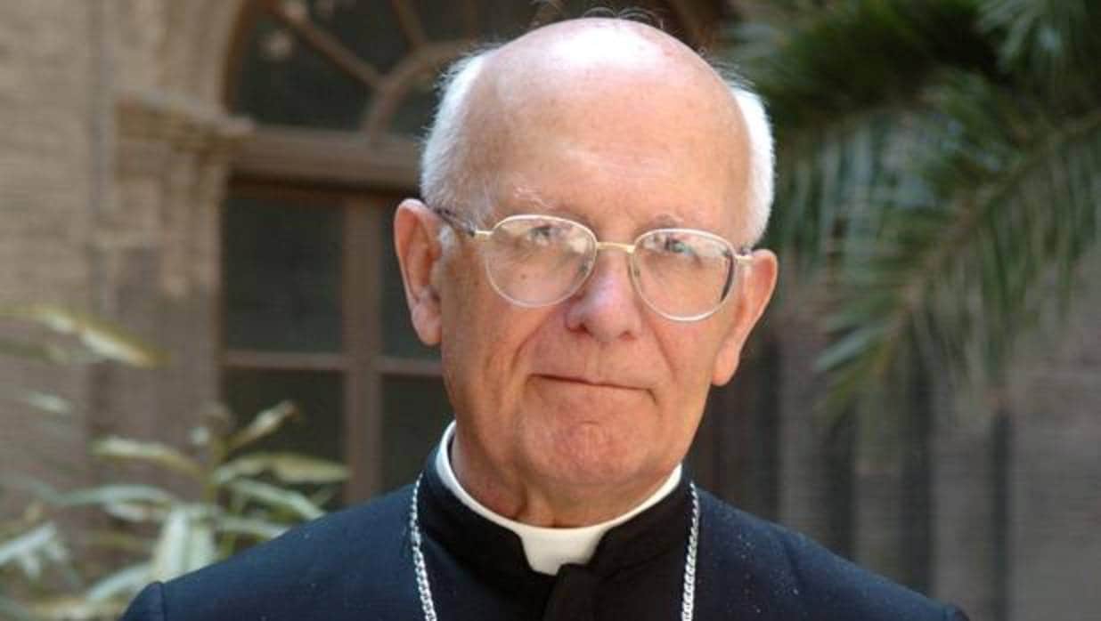 Monseñor Elías Yanes, en su despedida como arzobispo de Zaragoza después de veintiocho años en el cargo
