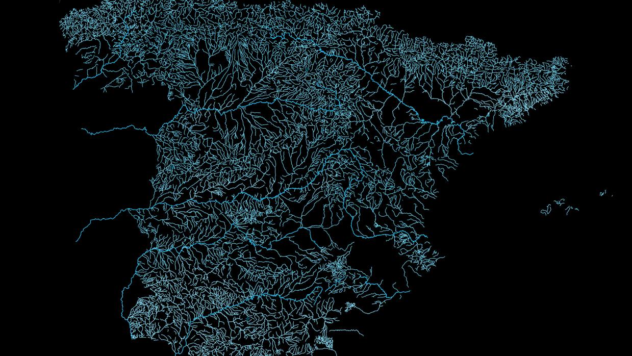 Principales ríos y afluentes de España