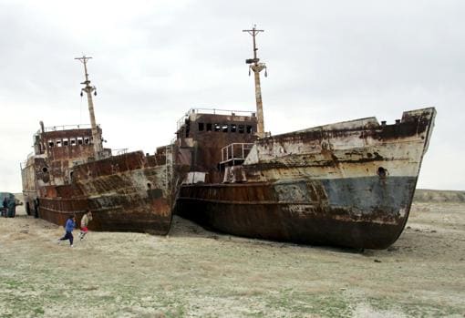 El mar de Aral, en 2005