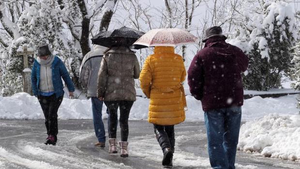 Este lunes regresan las nevadas en cotas bajas al interior peninsular