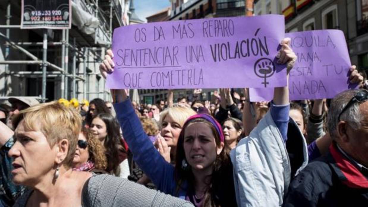 Manifestaciones contra la sentencia de «La Manada»