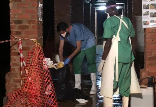 Luis Encinas en Bikoro, una de las ciudades afectadas por el ébola