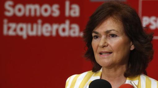 Carmen Calvo es vicepresidenta del Gobierno de Pedro Sánchez y ministra de Igualdad