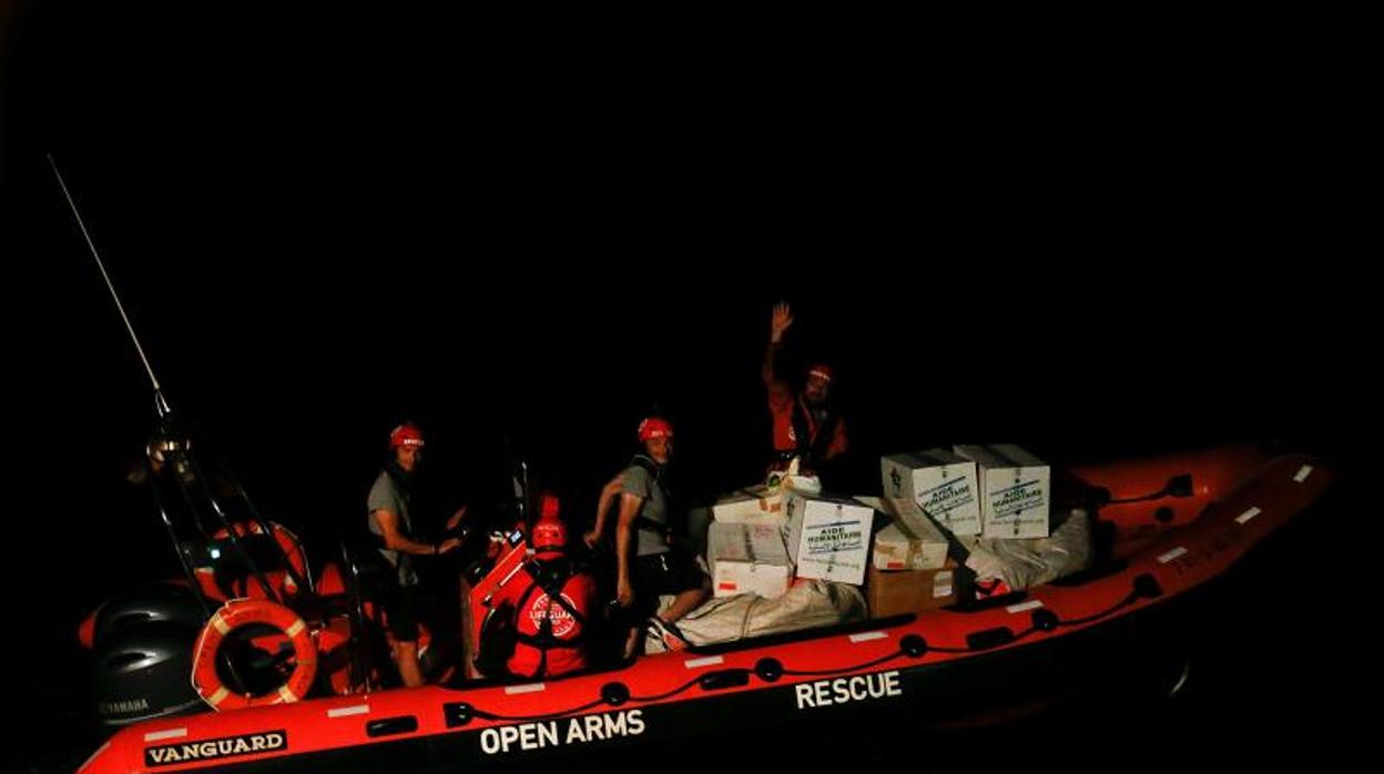 Fotografía de archivo de un barco de Proactiva, que opera con las naves Astral y Open Arms