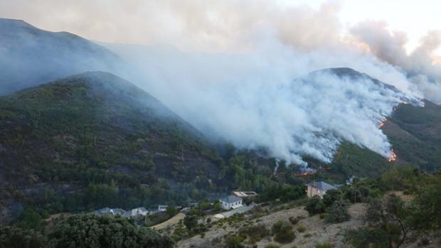 Detenido el supuesto autor del incendio forestal de La Cabrera (León), ocurrido en agosto de 2017