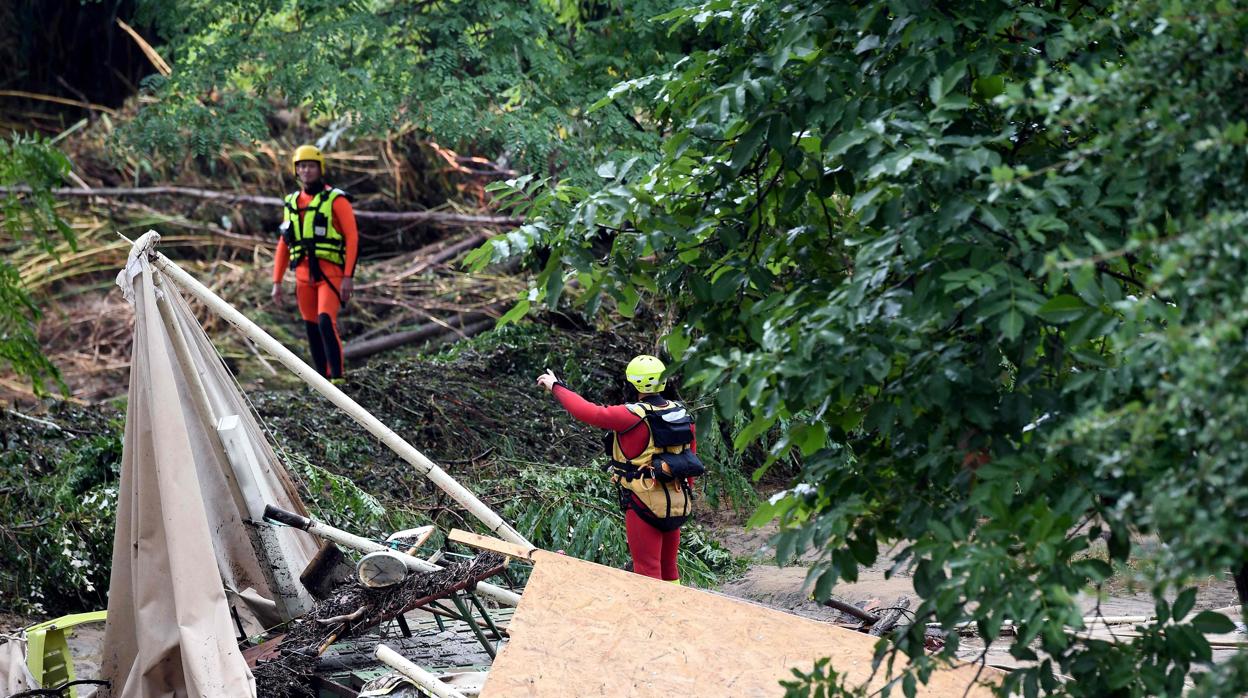 Tareas de rescate en Francia por las grandes tormentas