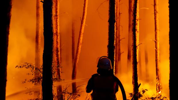 Un incendio forestal en Brandemburgo, región que rodea Berlín, arrasa más de 400 hectáreas