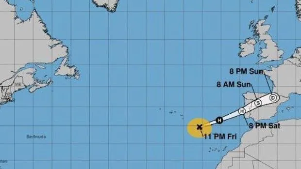 Cuando Leslie toque tierra posiblemente ya no sea un huracán, sino un potente ciclón