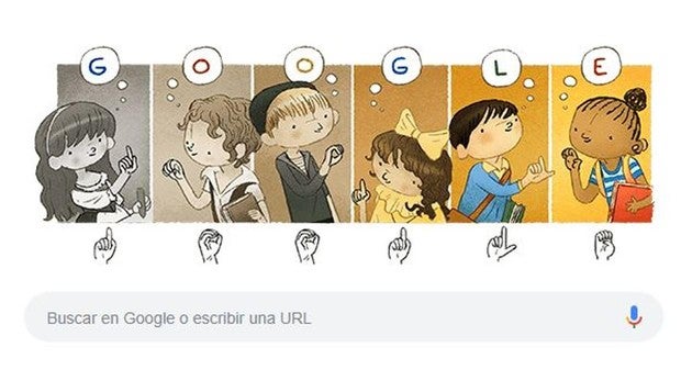 Google rinde homenaje con un doodle a Charles Michèle de l'Epée, el «padre de los sordos»