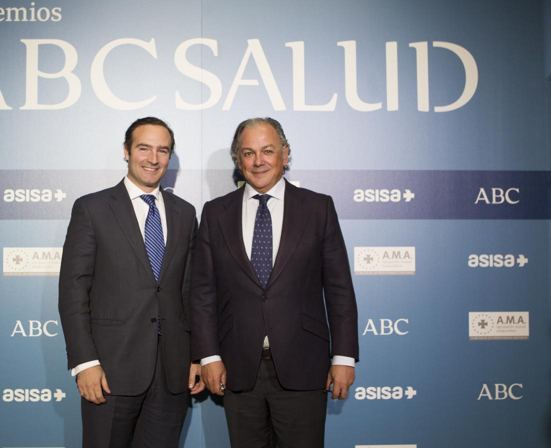 Luis de Palacio (Fefe) con Ángel Luis de la Cuerda (Aeseg). 