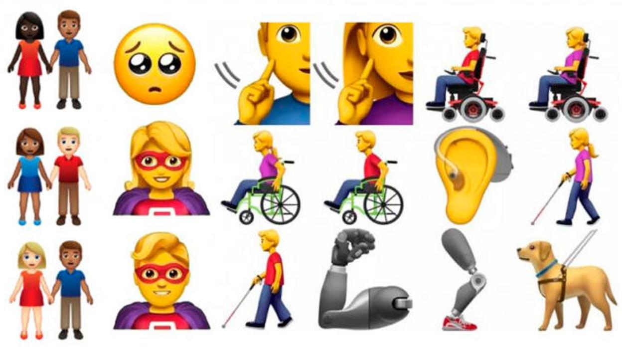 Algunos de los emoticonos aprobados para 2019