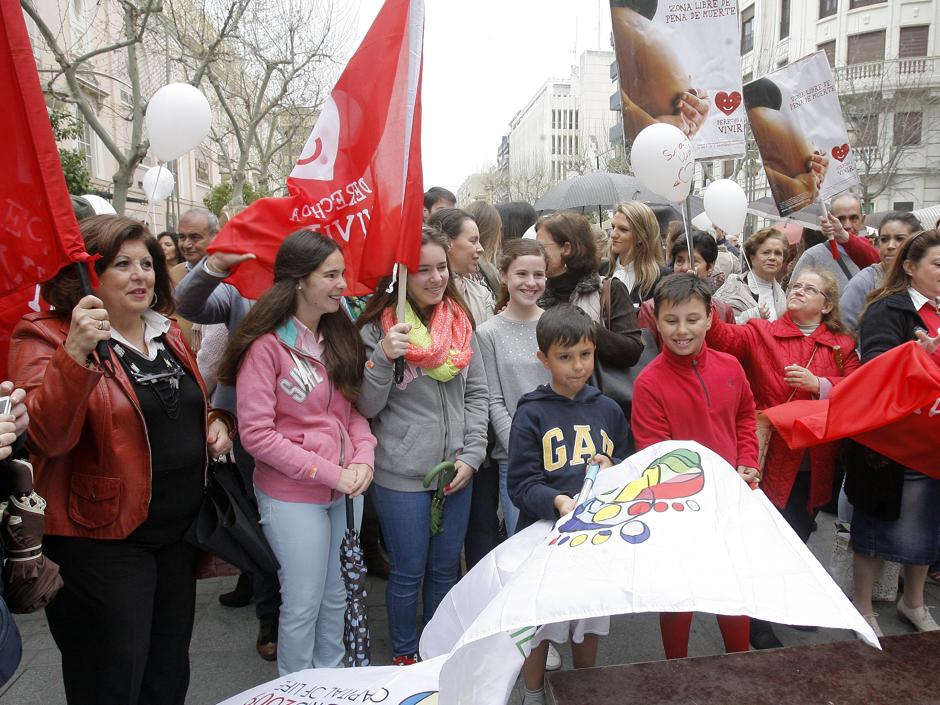 Manifestación contra el aborto