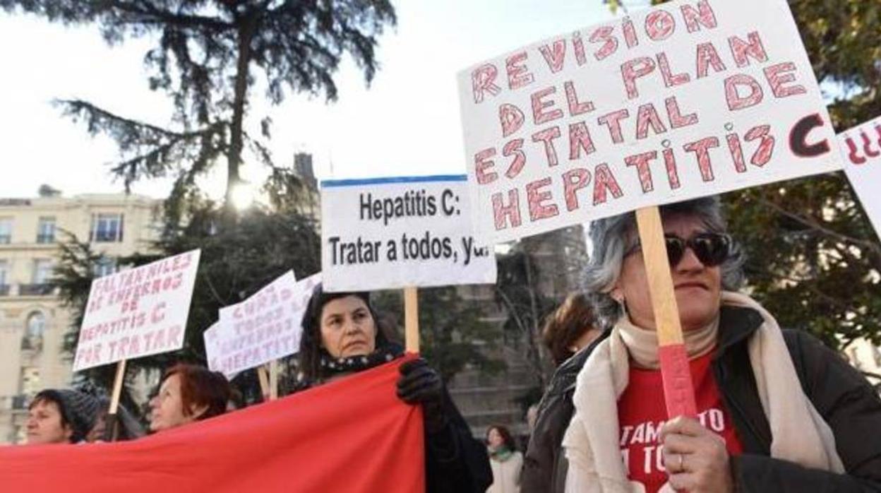 Miembros de la Plataforma de Afectados por la Hepatitis C