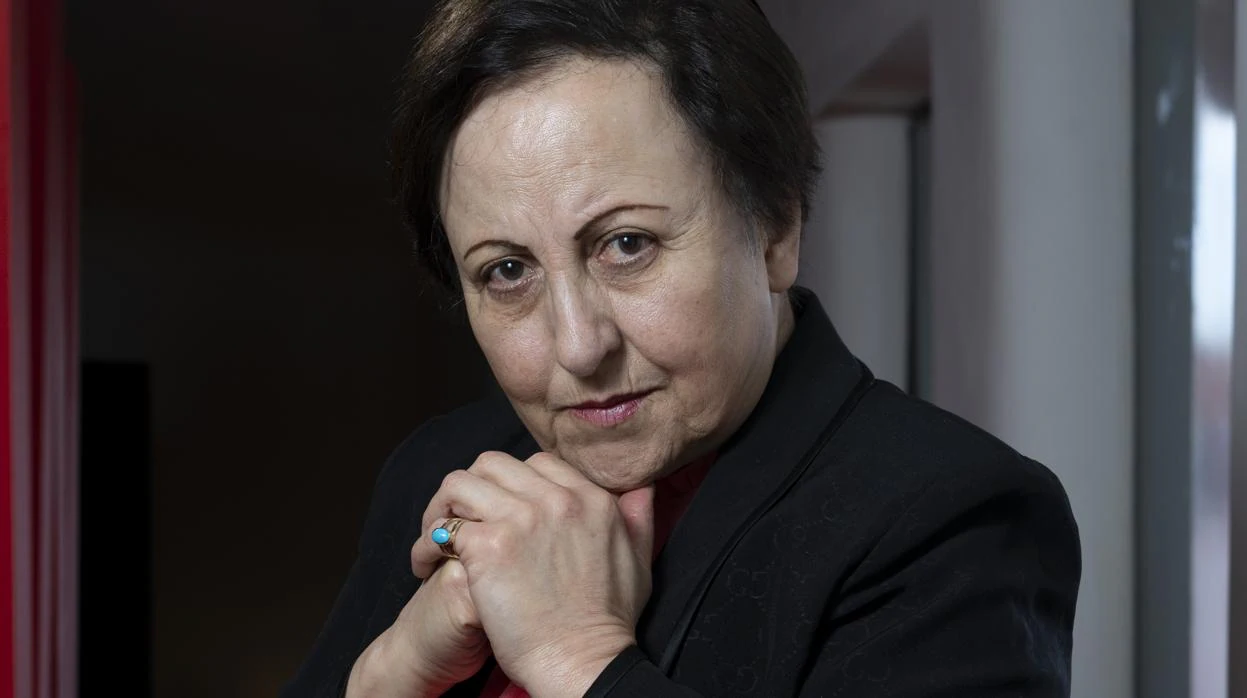 Shirin Ebadi, ayer en el Museo Reina Sofía de Madrid, durante un receso del congreso Santander WomenNOW Summit