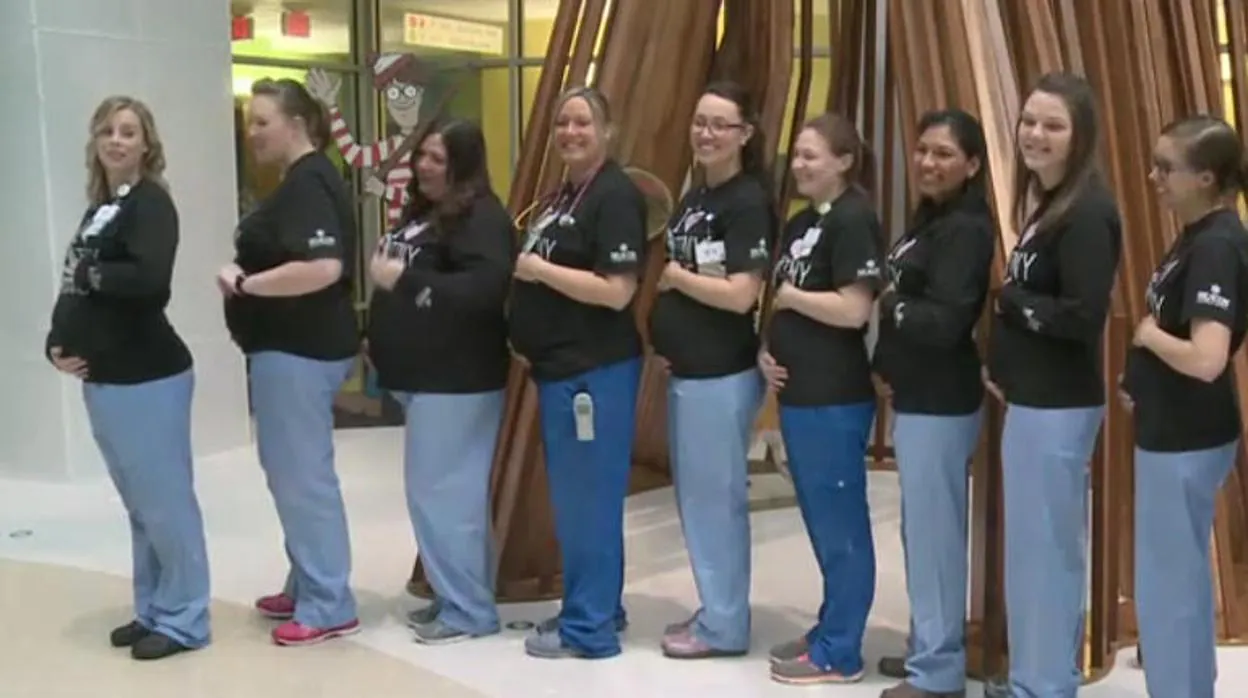 Las enfermeras embarazadas en el Memorial Hospital de South Bend