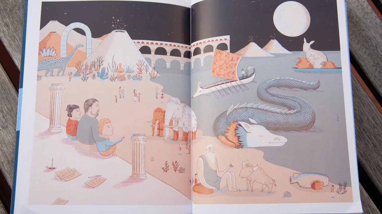Páginas del libro de cuentos de Oriol Junqueras