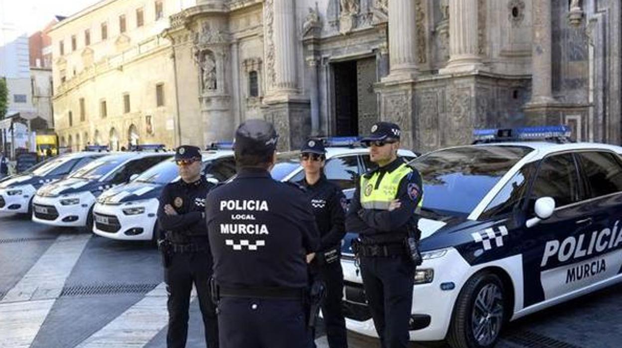 Policías locales de Murcia en una imagen de archivo