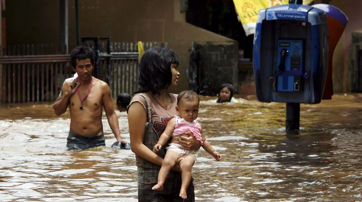 Imagen de archivo de inundaciones en Yakarta