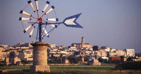 Uno de los molinos característicos de Mallorca