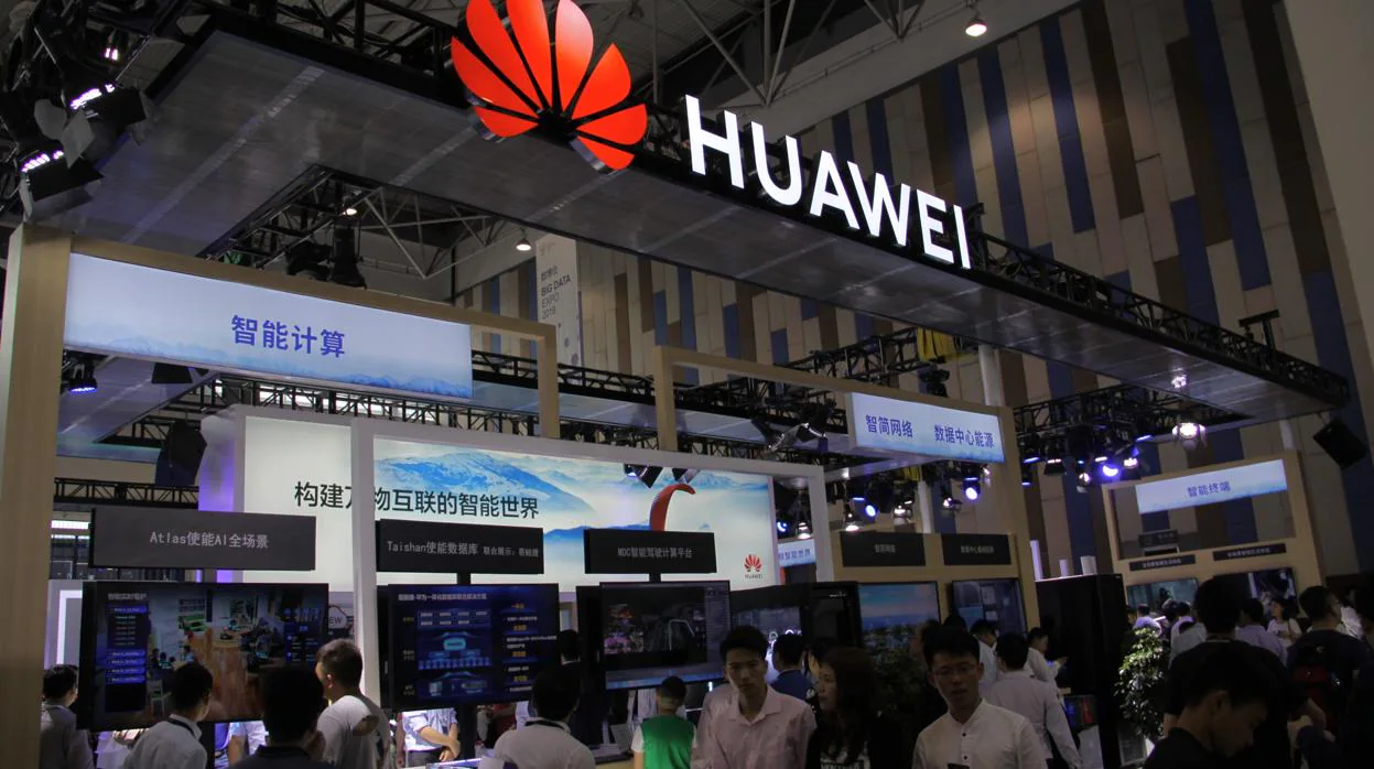 Expositor de Huawei en la feria de Guiyang