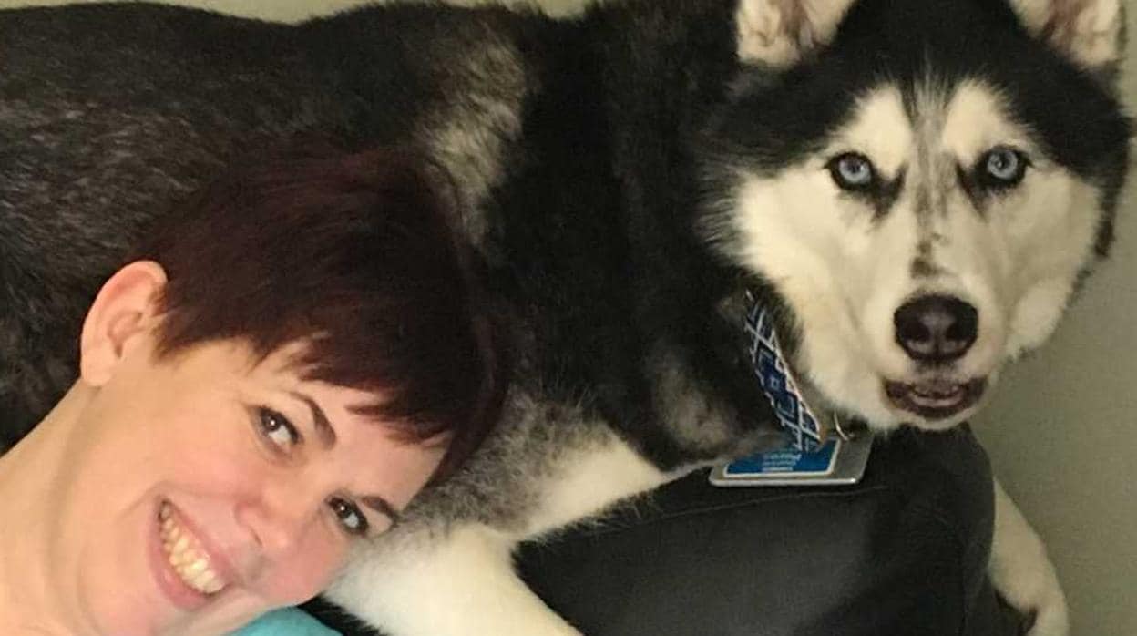 Un husky siberiano ayudó a salvar la vida de su dueña al «detectarle» un cáncer de ovario