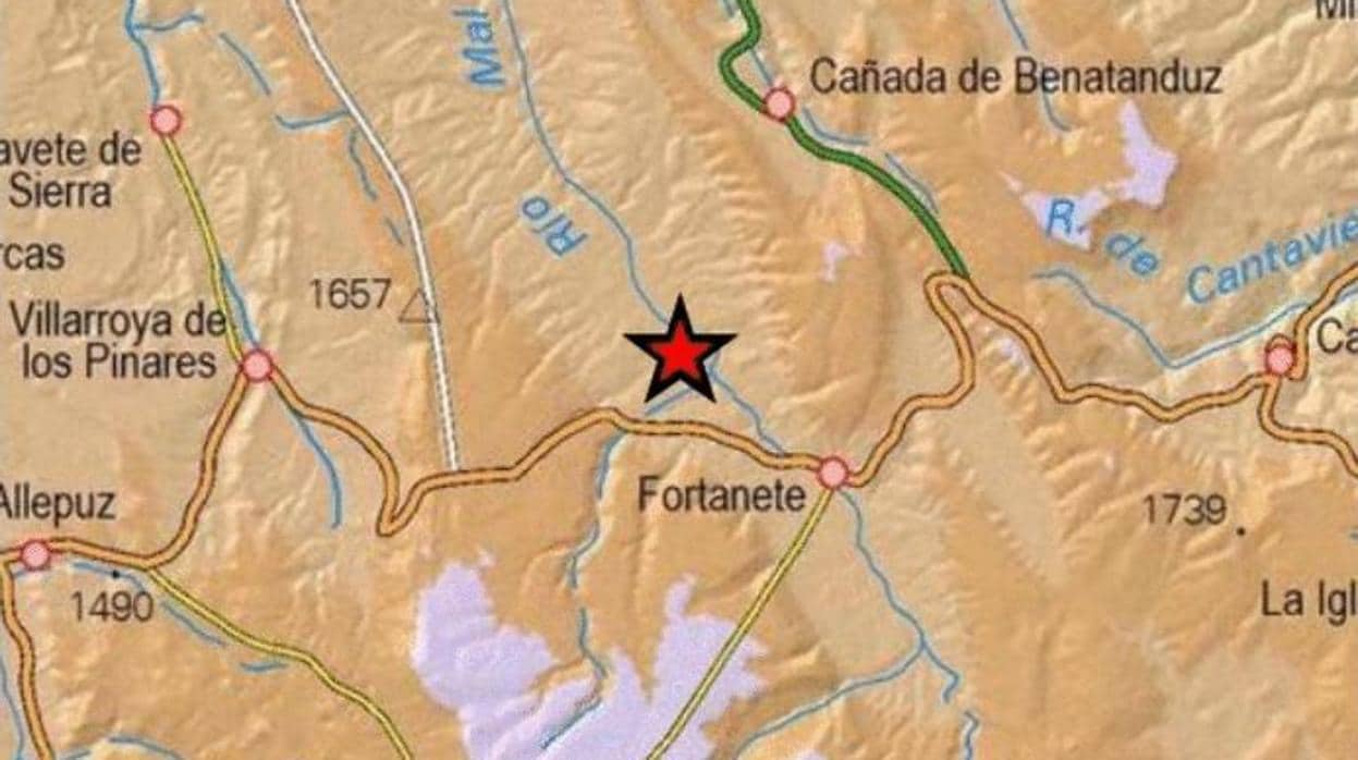 Registrado un terremoto de magnitud 3,1 en la provincia de Teruel