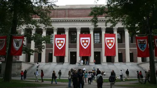 La «Widener Library», en la Universidad de Harvard