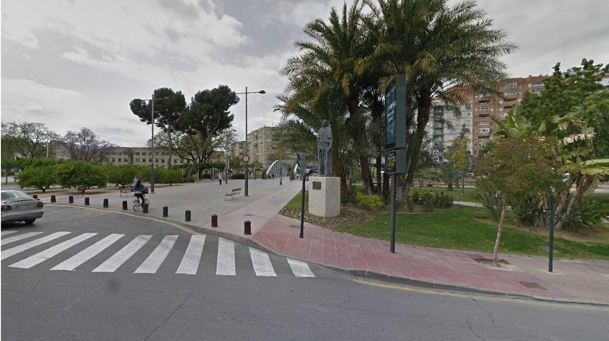 Imagen de la plaza de la Cruz Roja de Murcia