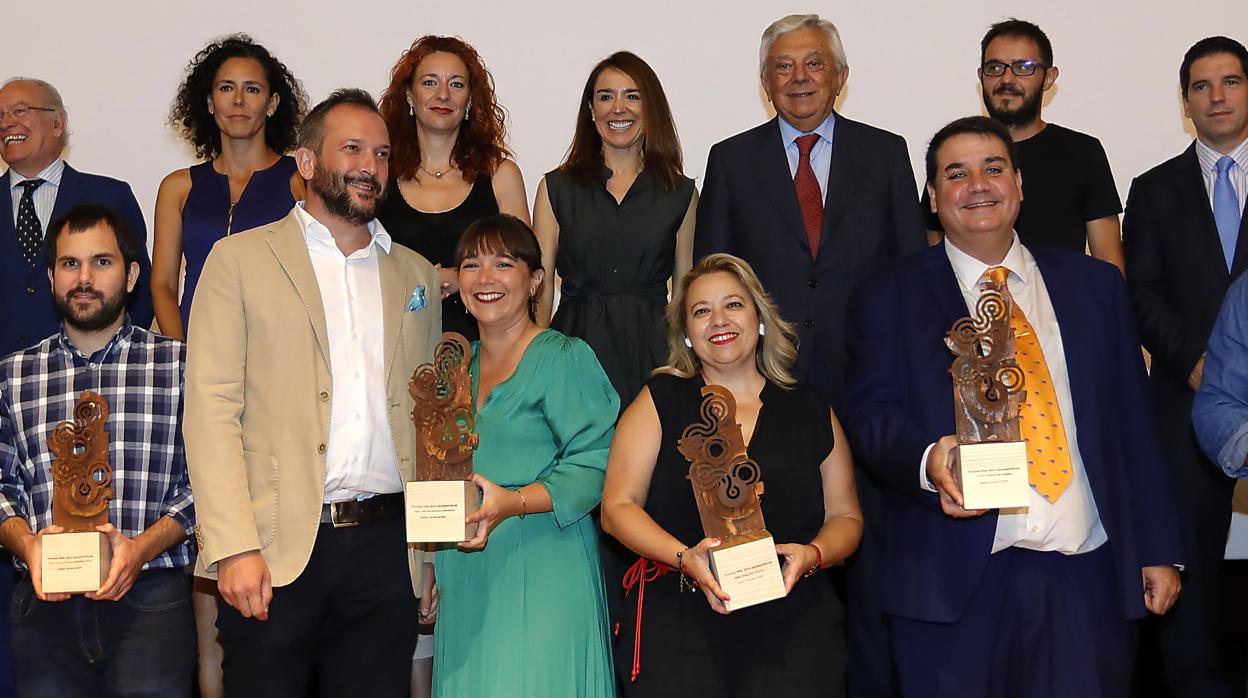 Los galardonados en esta octava edición de los Premios Web de ABC de Sevilla