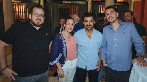 Jaime Aranda Serralbo, Teresa Suárez, Daniel Vivas Tesón y Pablo Martínez