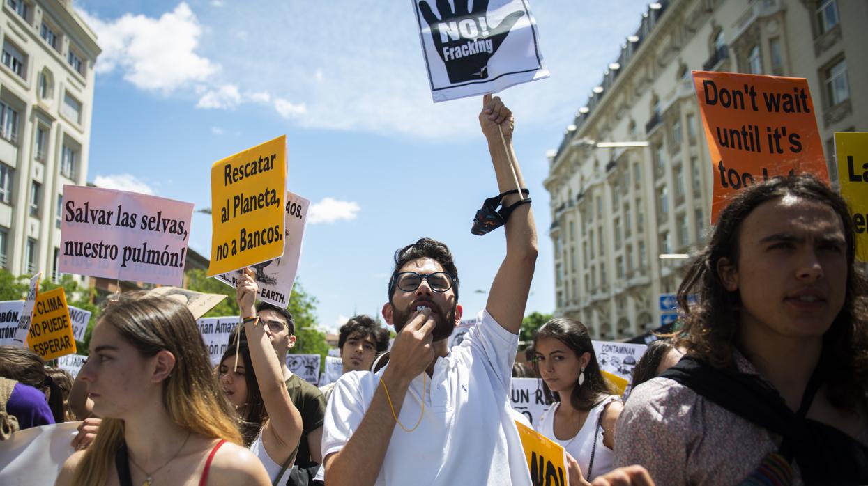 Manifestación contra el cambio climático en Madrid
