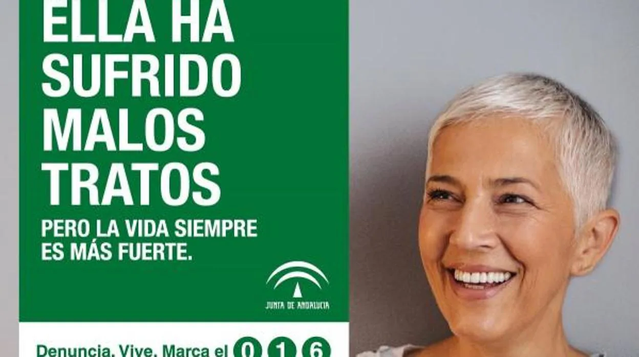 Polémica en Andalucía por una campaña contra la violencia de género que muestra a mujeres sonriendo