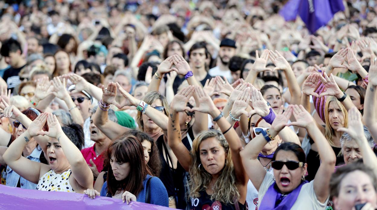 Concentración en Bilbao el pasado dos de agosto