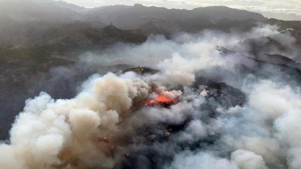 El incendio de Gran Canaria, comparado con algunas ciudades españolas