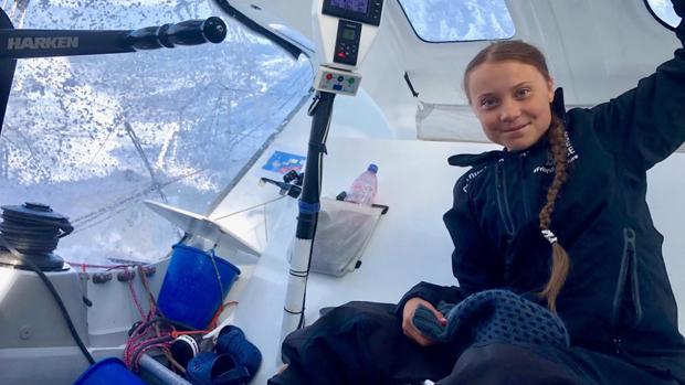 Greta Thunberg llega a Nueva York después de dos semanas de travesía atlántica