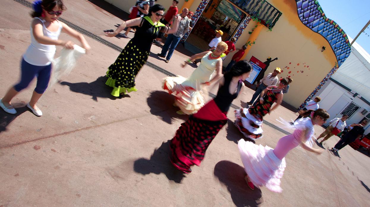 Imagen de archivo de una feria de abril en Barcelona