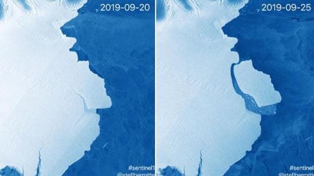 Un iceberg cinco veces más grande que Malta se desprende de la Antártida