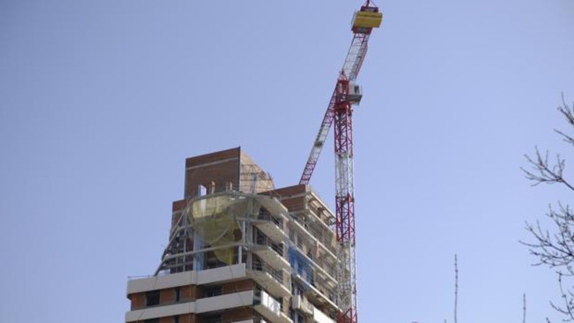 Imagen de archivo de un edificio en construcción