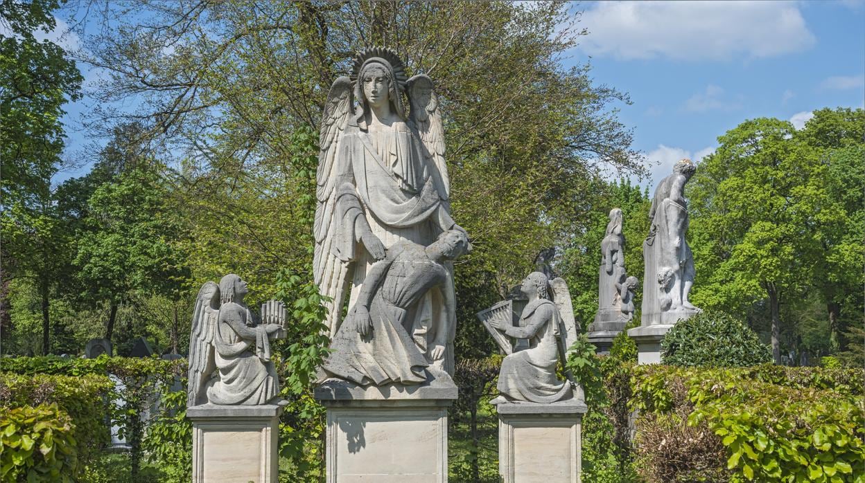 Un cementerio en la región de Bavaria