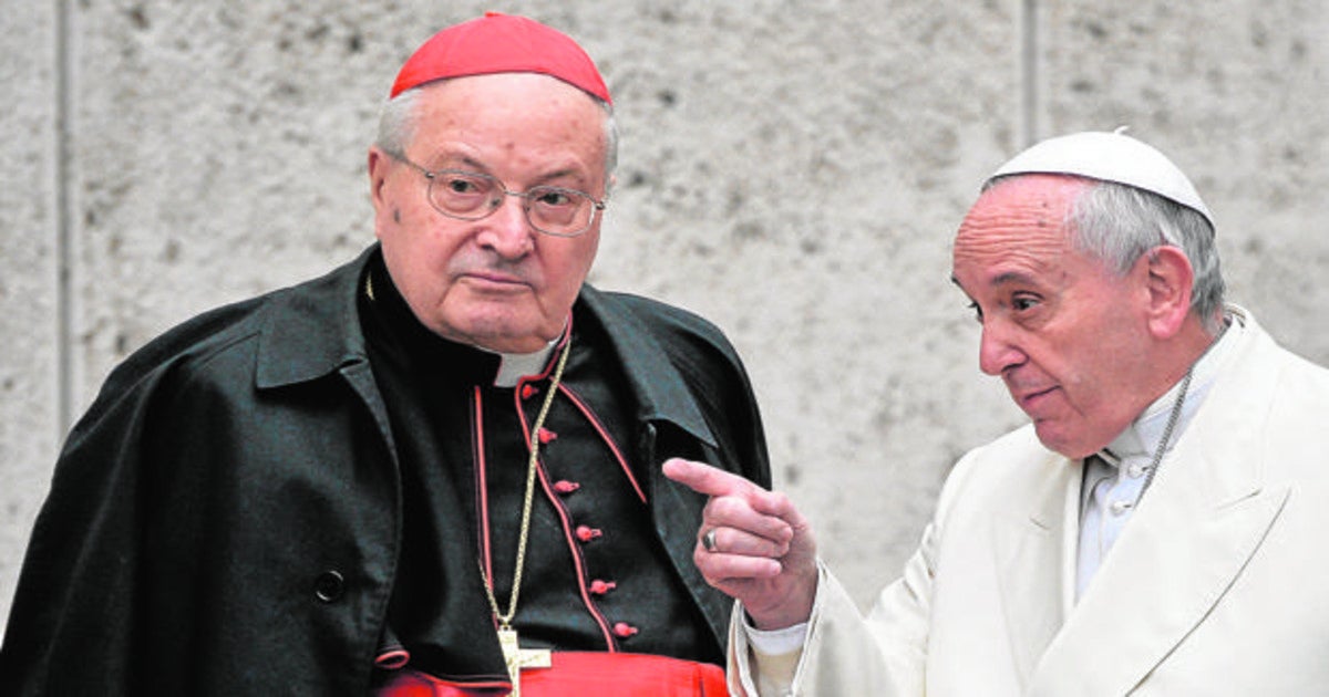 Ángel Sodano junto al Papa Francisco