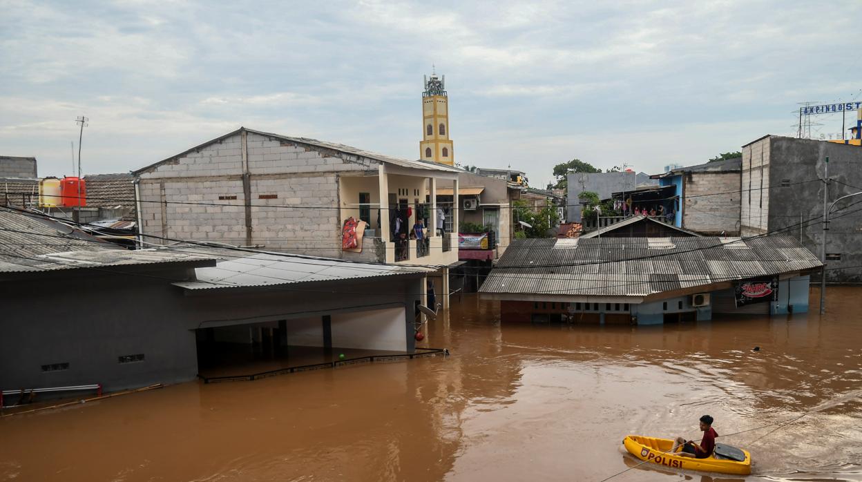 Imagen de las inundaciones en Indonesia