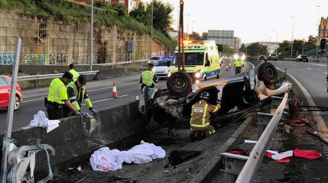 Imagen de archivo de un accidente de tráfico en Vigo