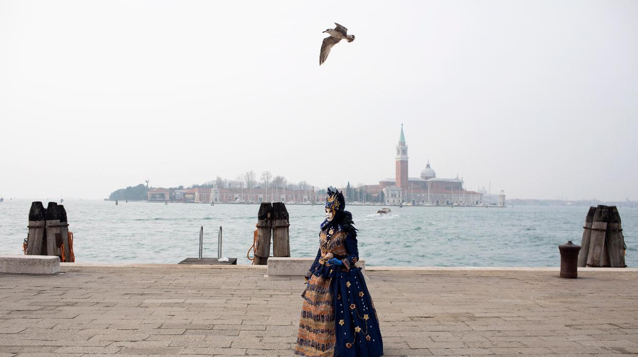 Las calles de Venecia casi vacías tras el brote de coronavirus